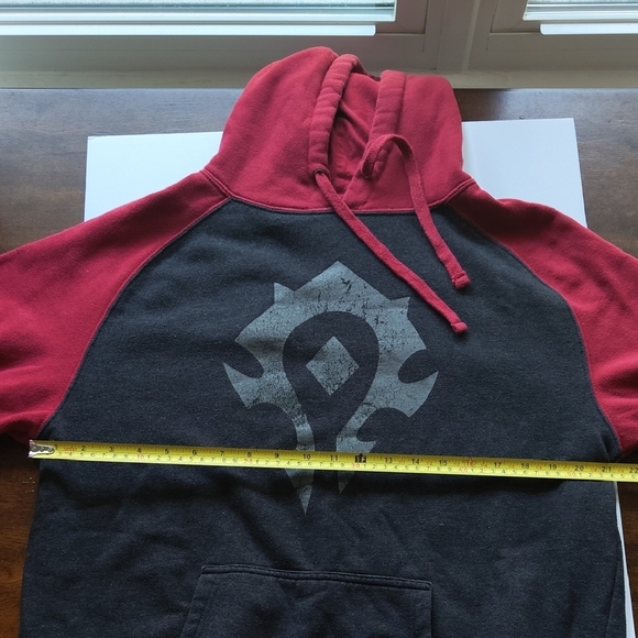World Of Warcraft Red & Black Hoodie Blizzard 2019 Large - Picture 5 of 7